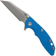 Rick Hinderer XM-18 3" Wharncliffe 20CV Acid Stonewash, Working Finish Blue G10, pocket knife