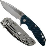 Rick Hinderer XM-18 3.5" Spanto 20CV, black blue G10 pocket knife