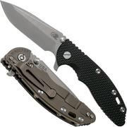 Rick Hinderer XM-18 3.5 Spanto 20CV, Battle Bronze, Black G10 navaja"