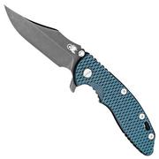 Nóż składany Rick Hinderer XM-18 3.5 Bowie 20CV Battle Bronze, Dark Green-Black G10