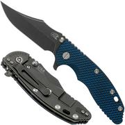 Rick Hinderer XM-18 3.5 Bowie 20CV Battle Black, Blue-Black G10 Taschenmesser