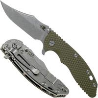 Afbeelding voor Rick Hinderer XM-18 3.5 Bowie 20CV Stonewash, OD Green G10 zakmes