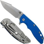 Rick Hinderer XM-18 3.5" Harpoon Spanto S35VN, blaues G10 Taschenmesser