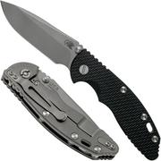 Rick Hinderer XM-18 3,5" Non-Flipper Spearpoint Working Finish, Black G10