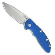 Rick Hinderer XM18 3,5” Non-Flipper Spearpoint Working Finish, Blue G10