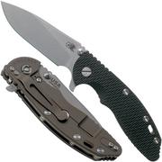 Rick Hinderer XM-18 3,5" 20CV Slicer, Battle Bronze, Black G10 navalha