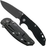 Rick Hinderer XM18 3,5” Slicer CPM 20CV Battle Black DLC, Black G10, pocket knife