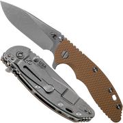 Rick Hinderer XM18 3,5” 20CV Slicer, Coyote G10 couteau de poche