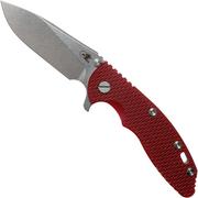 Rick Hinderer XM18 3,5” 20CV Slicer, Red G10 pocket knife