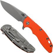 Rick Hinderer XM18 3,5” Slicer Working Finish, Orange G10