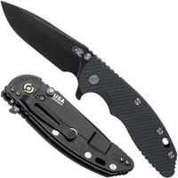 Afbeelding voor Rick Hinderer XM18 3,5” Spearpoint CPM 20CV Battle Black, Grey G10, zakmes