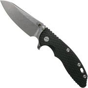 Rick Hinderer XM-18 3.5" Skinny Sheepsfoot 20CV, Black G10 navalha