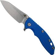 Rick Hinderer XM18 3.5" Skinny Sheepsfoot 20CV, Blue G10 pocket knife