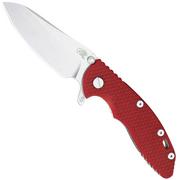 Rick Hinderer XM18 3.5" Skinny Sheepsfoot 20CV, Red G10 pocket knife