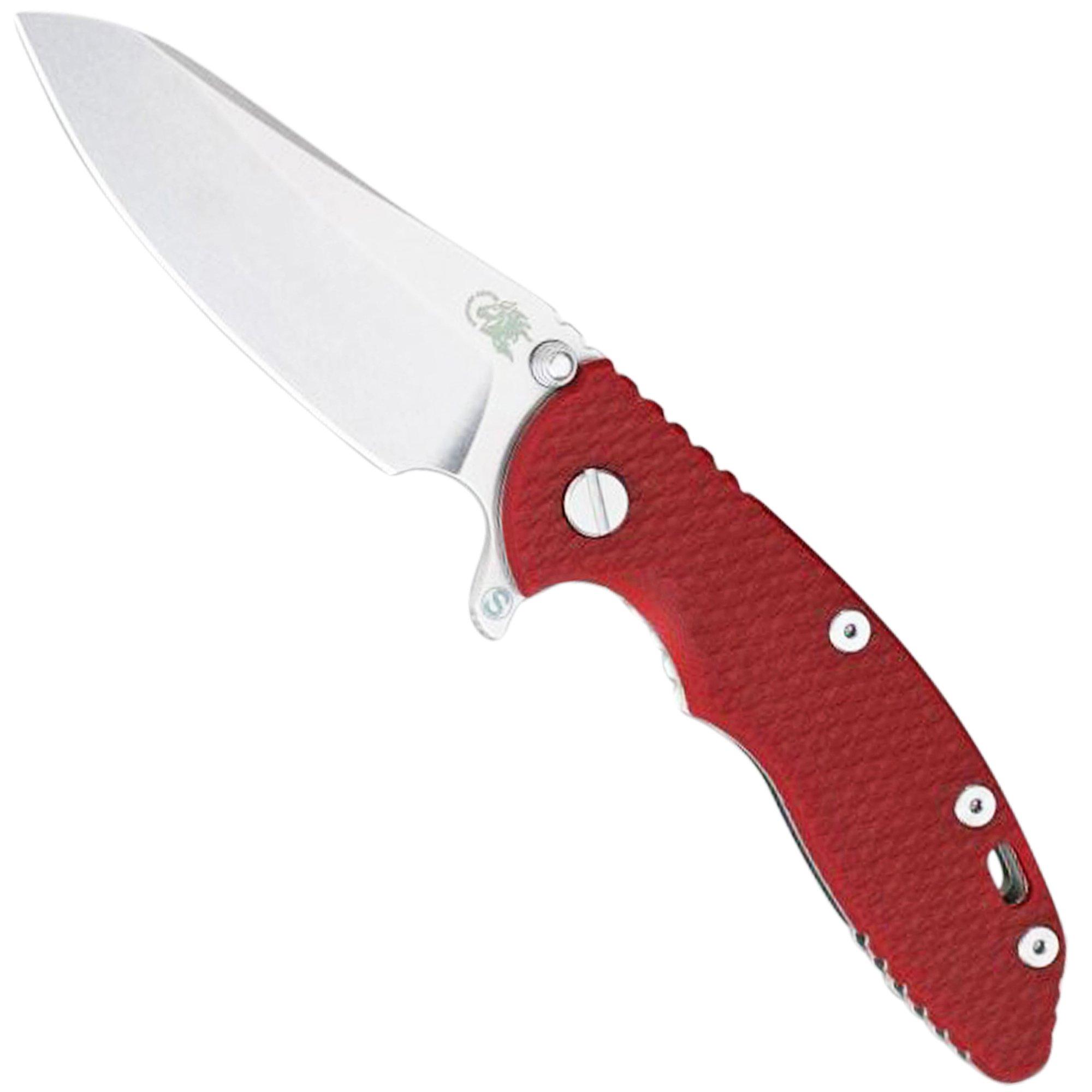 Nóż składany Rick Hinderer XM-18 3.5" Skinny Sheepsfoot 20CV, Red G10