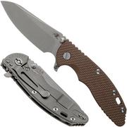 Rick Hinderer XM18 3.5" Skinny Sheepsfoot 20CV Working Finish, Flat Dark Earth G10 couteau de poche