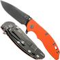 Image for Rick Hinderer XM18 3,5” Skinny Slicer Black DLC, Orange G10