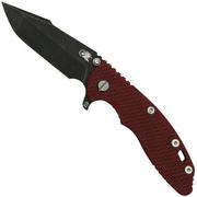 Rick Hinderer XM-18 3.5” Skinny Harpoon Spanto, Battle Black, Red G10, navaja