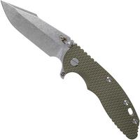 Afbeelding voor Rick Hinderer XM-18 3.5" Skinny Harpoon Spanto Stonewash, OD Green G10 zakmes