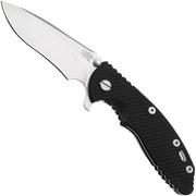 Rick Hinderer XM-18, 3.5" Recurve Tri-way Stonewash Black G10, pocket knife
