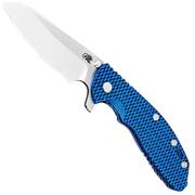 Rick Hinderer XM-24 4" Gen6 Sheepfoot 20CV, Battle Blue, Black G10 navalha