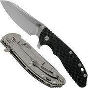 Rick Hinderer XM-24 4" Gen6 Sheepfoot 20CV, Black G10 navaja