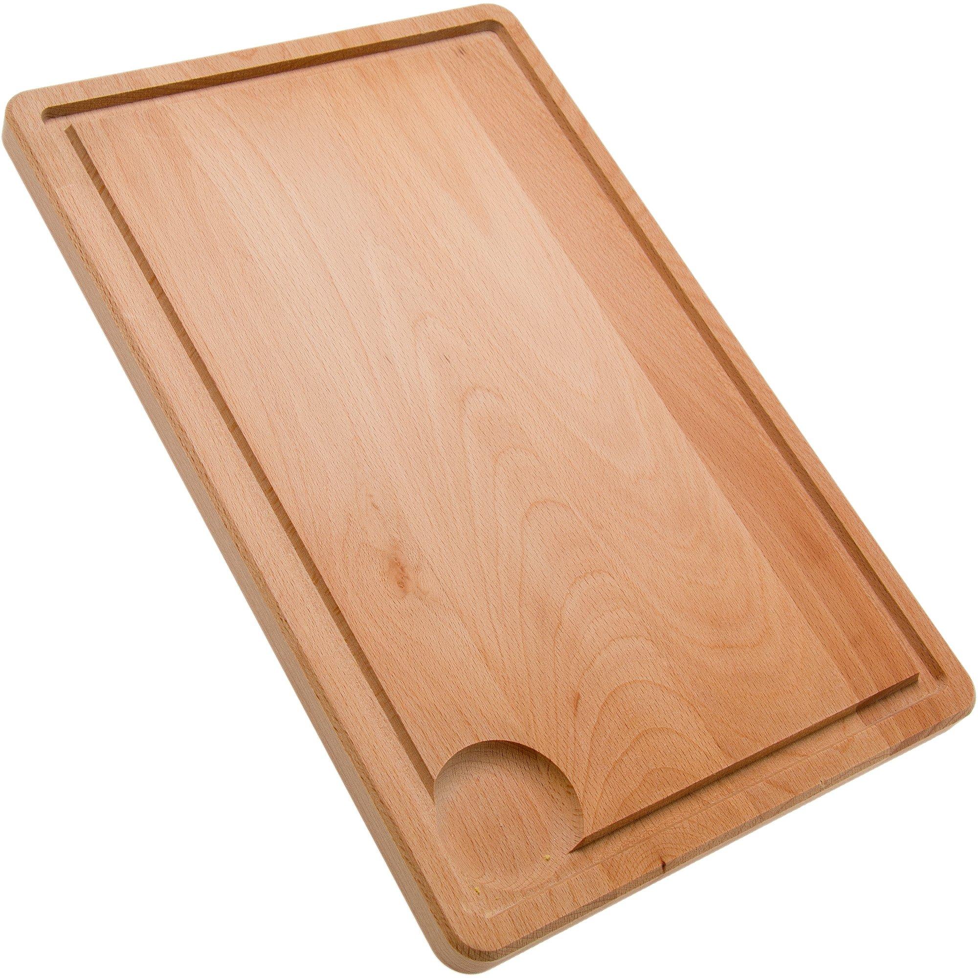 Il Cucinino cutting board with groove, beech wood, 40x26 cm