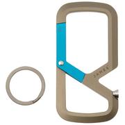 The James Brand The Mehlville ES201975-10 Coyote Tan Desert Sky, carabiner