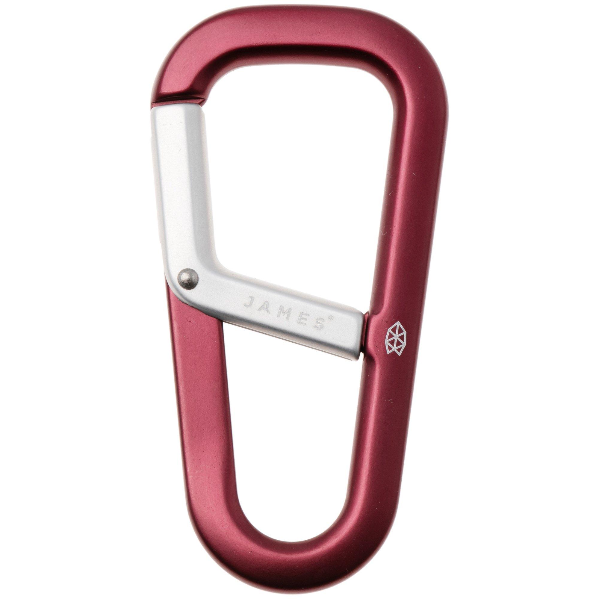 The James Brand The Hardin Wine Red, Silver ES204199-10 Karabiner