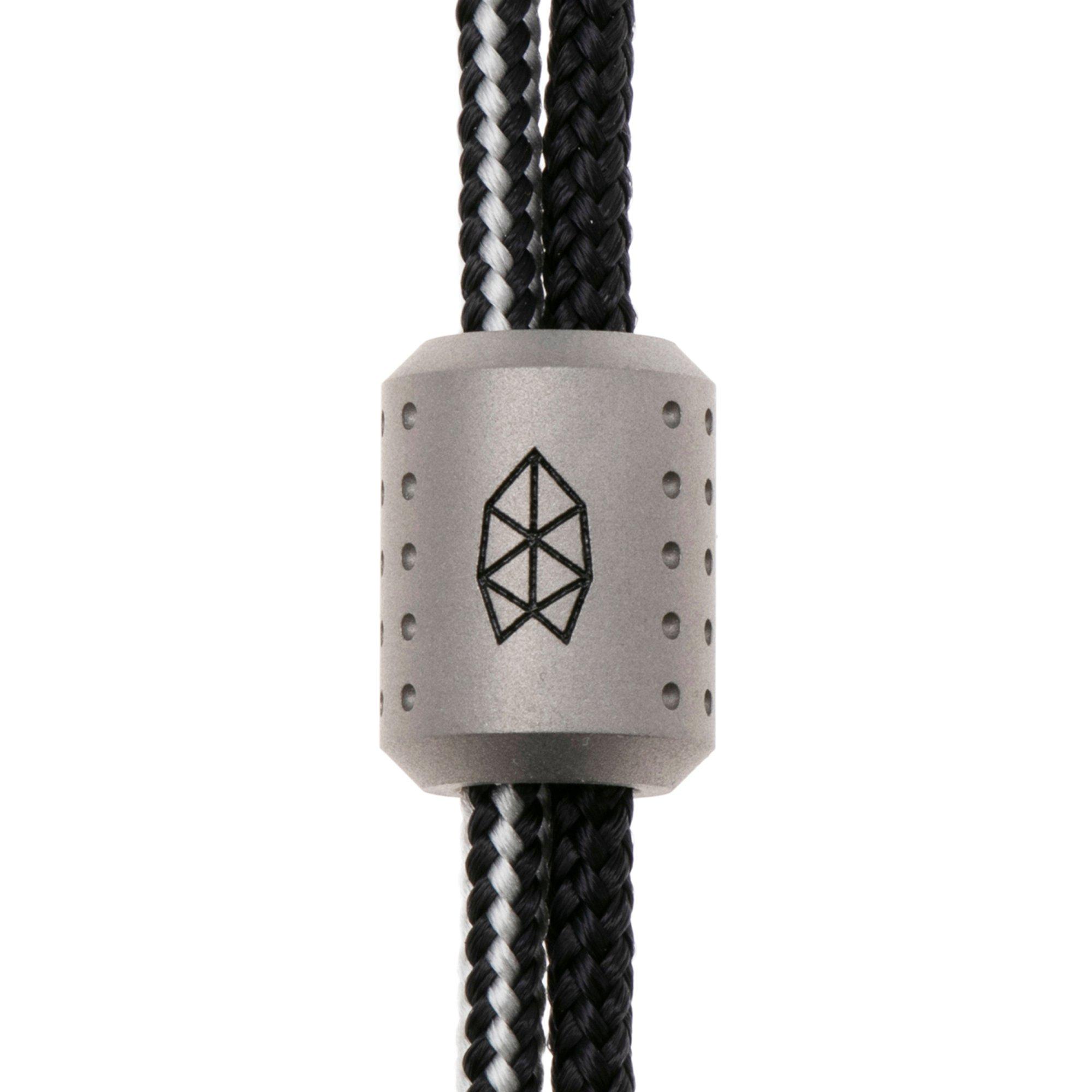 Smyczka paracord z koralikiem The James Brand The Alder ES215969-10 Grey Titanium, Black/BW