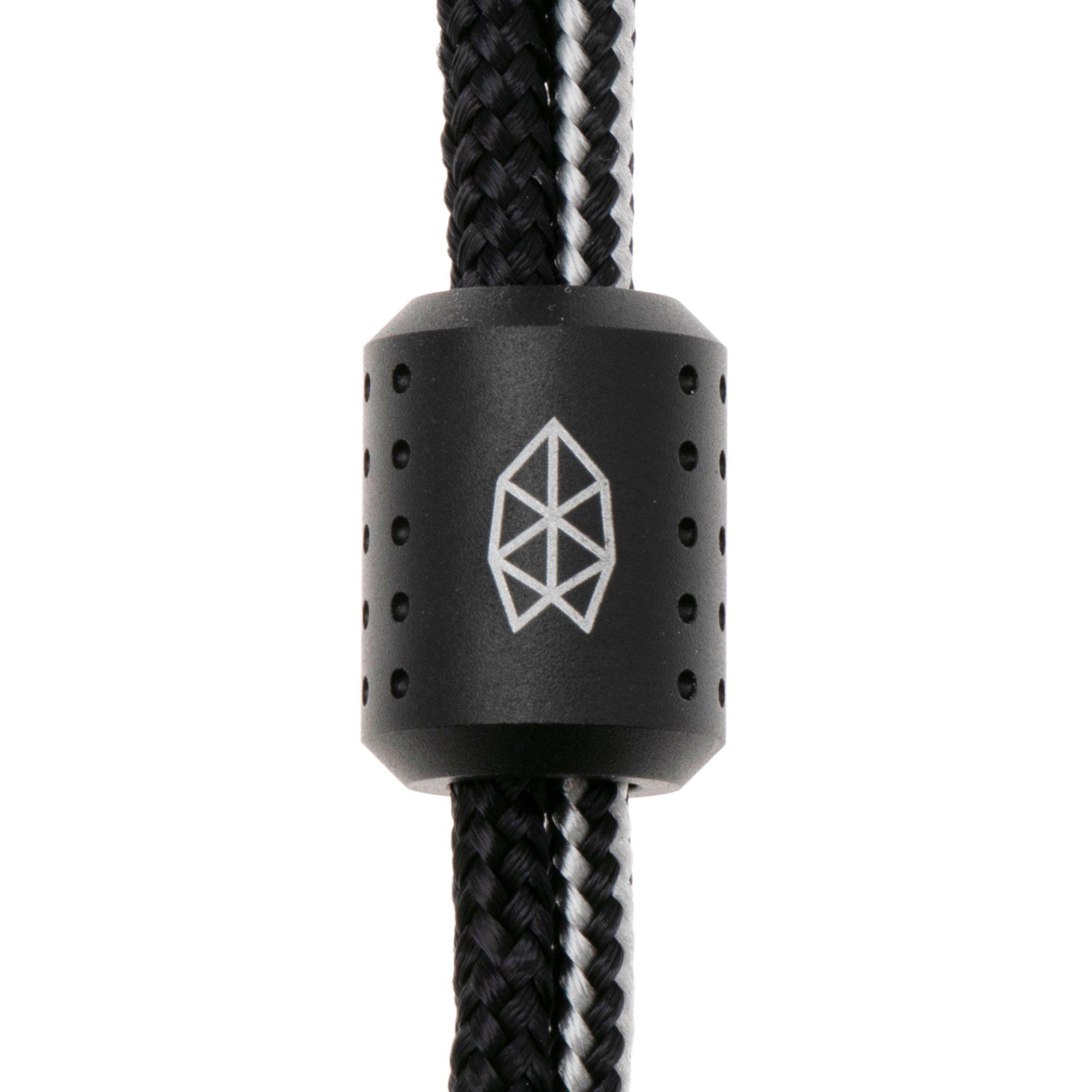 Smyczka paracord z koralikiem The James Brand The Alder ES215970-10 Black Titanium, Black/BW
