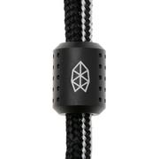 The James Brand The Alder ES215969-10 Grey Titanium, Black/BW, paracord lanyard with bead