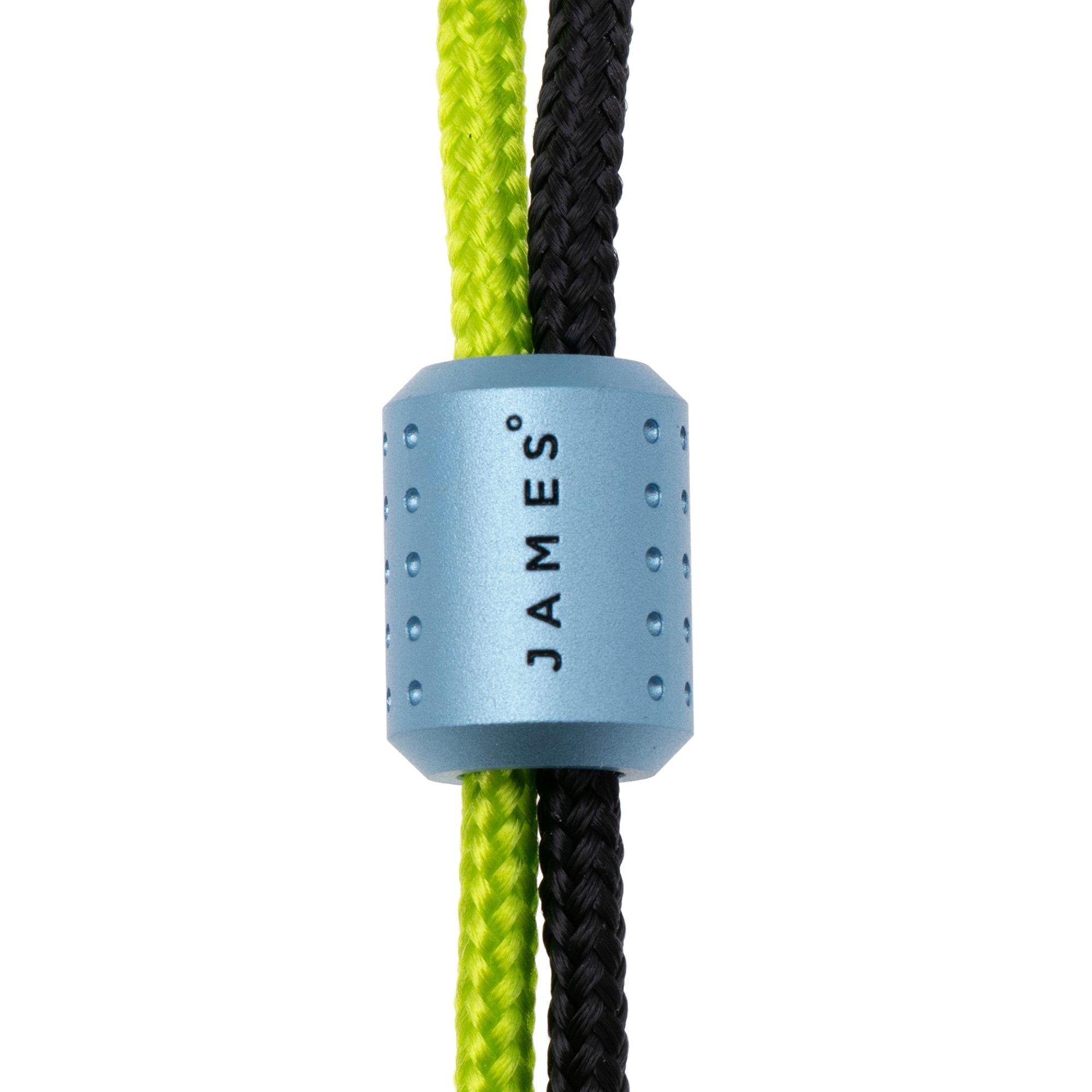 The James Brand The Alder ES215986-10 Sea Wave Titanium, Black Green, paracorde avec perle