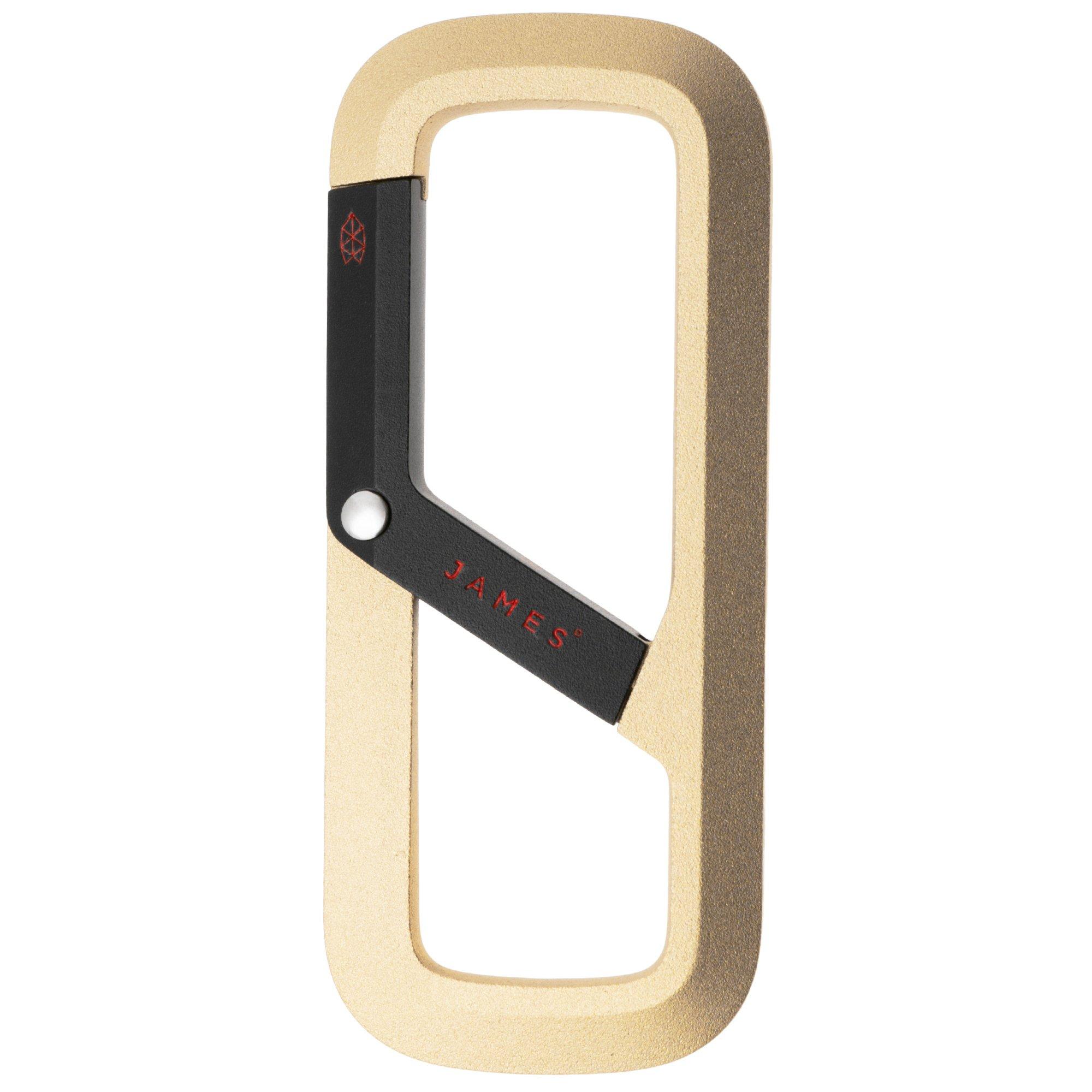 The James Brand The Madison ES216990-10 Gold + Black, carabiner