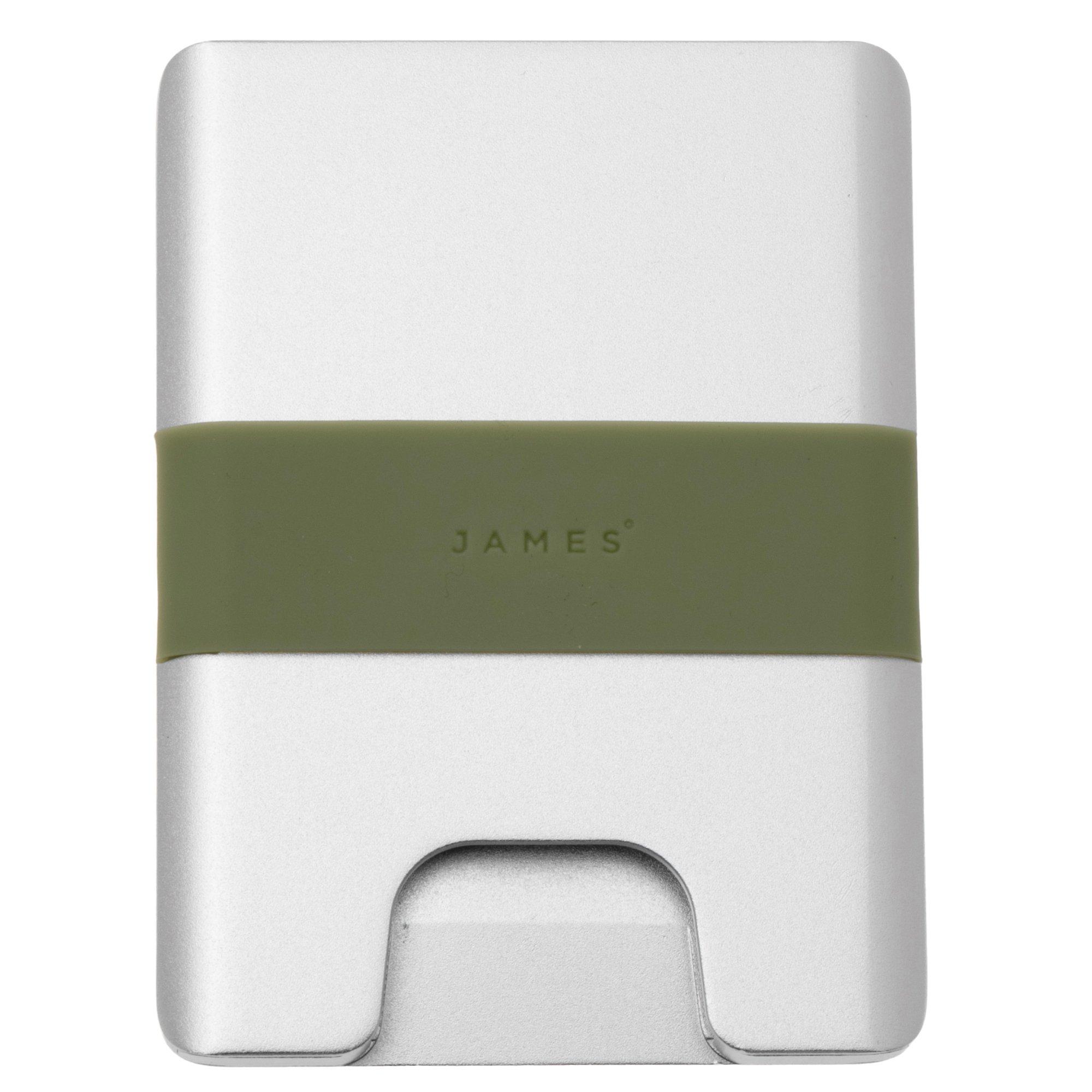 The James Brand The Lowe ES217997-10 Silver + Grove, Portemonnaie
