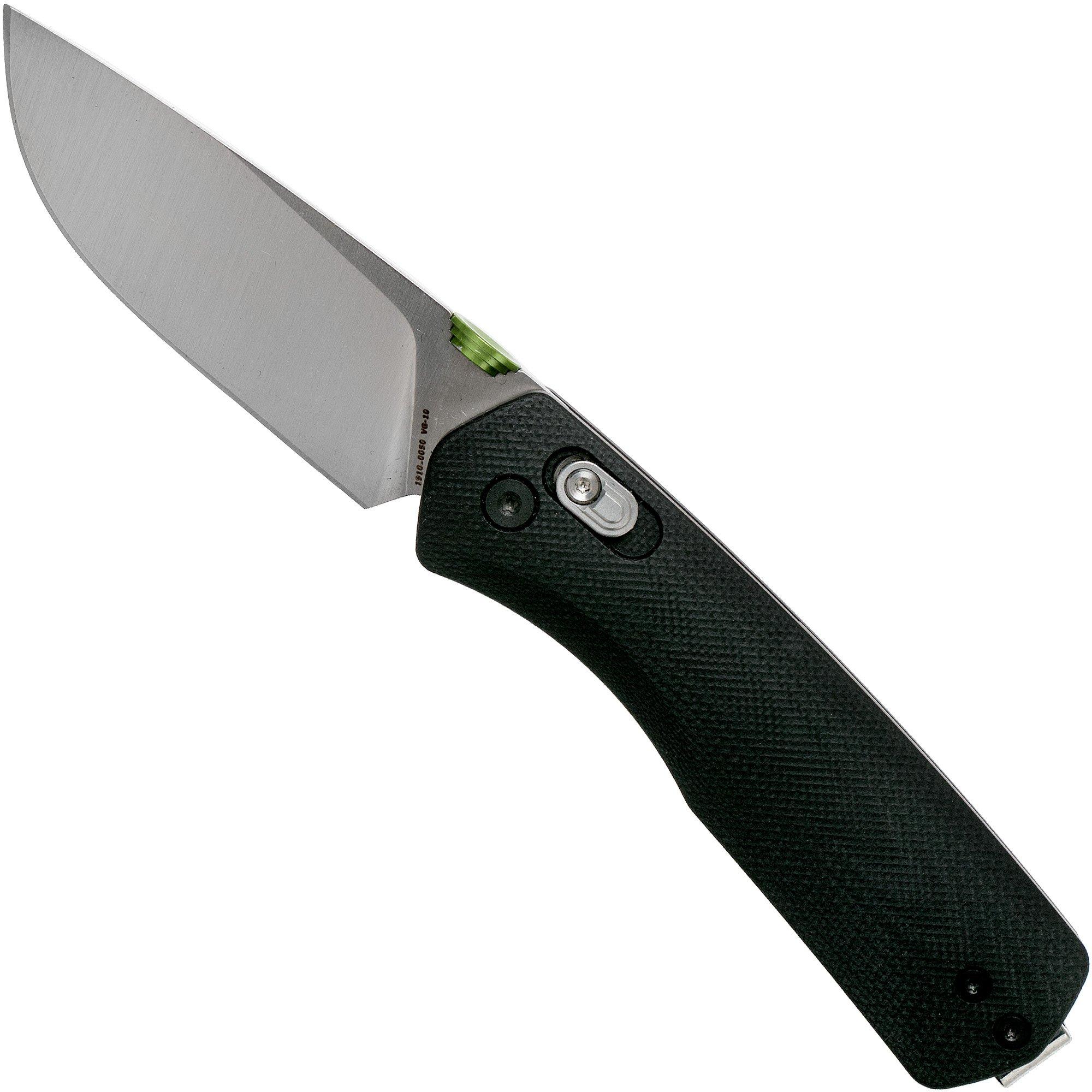 The James Brand The Carter, black G10, stainless pocket knife