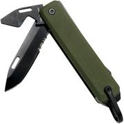 The James Brand Ellis, od green G10 + black couteau de poche
