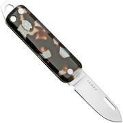 The James Brand The Elko KN117200-00 Blue Steel Tortoise Acetate, Stainless Steel, coltello da tasca