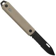 The James Brand The Ellis Slim, Coyote Tan G10, black, Serrated, KKN125195-01, couteau de poche