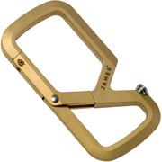 The James Brand Mehlville, brass, carabiner