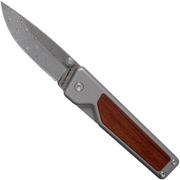 The James Brand The Chapter, Rosewood, Damascus KN200159-00 pocket knife
