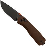 The James Brand The Carter, Orange Brown G10 + Black , KN108192-00, coltello da tasca