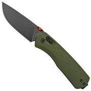 The James Brand The Carter OD Green G10 + Orange, Black Straight, JAKN108194-00 pocket knife
