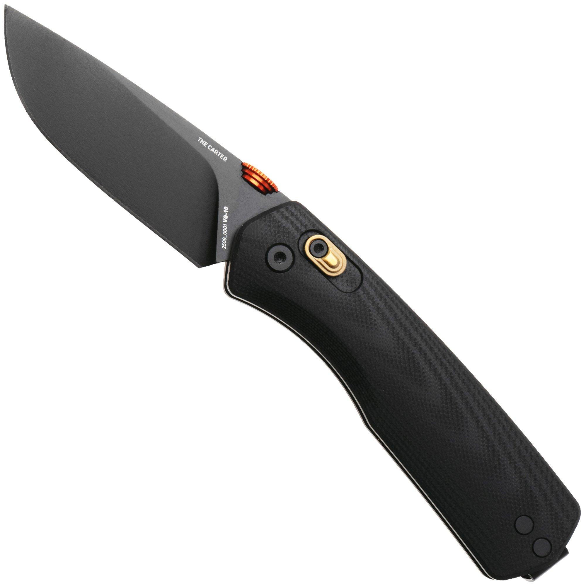 The James Brand The Carter KN108263-00 Black + Fire, Taschenmesser