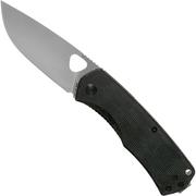 The James Brand Folsom KN102143-00 black micarta + satin pocket knife