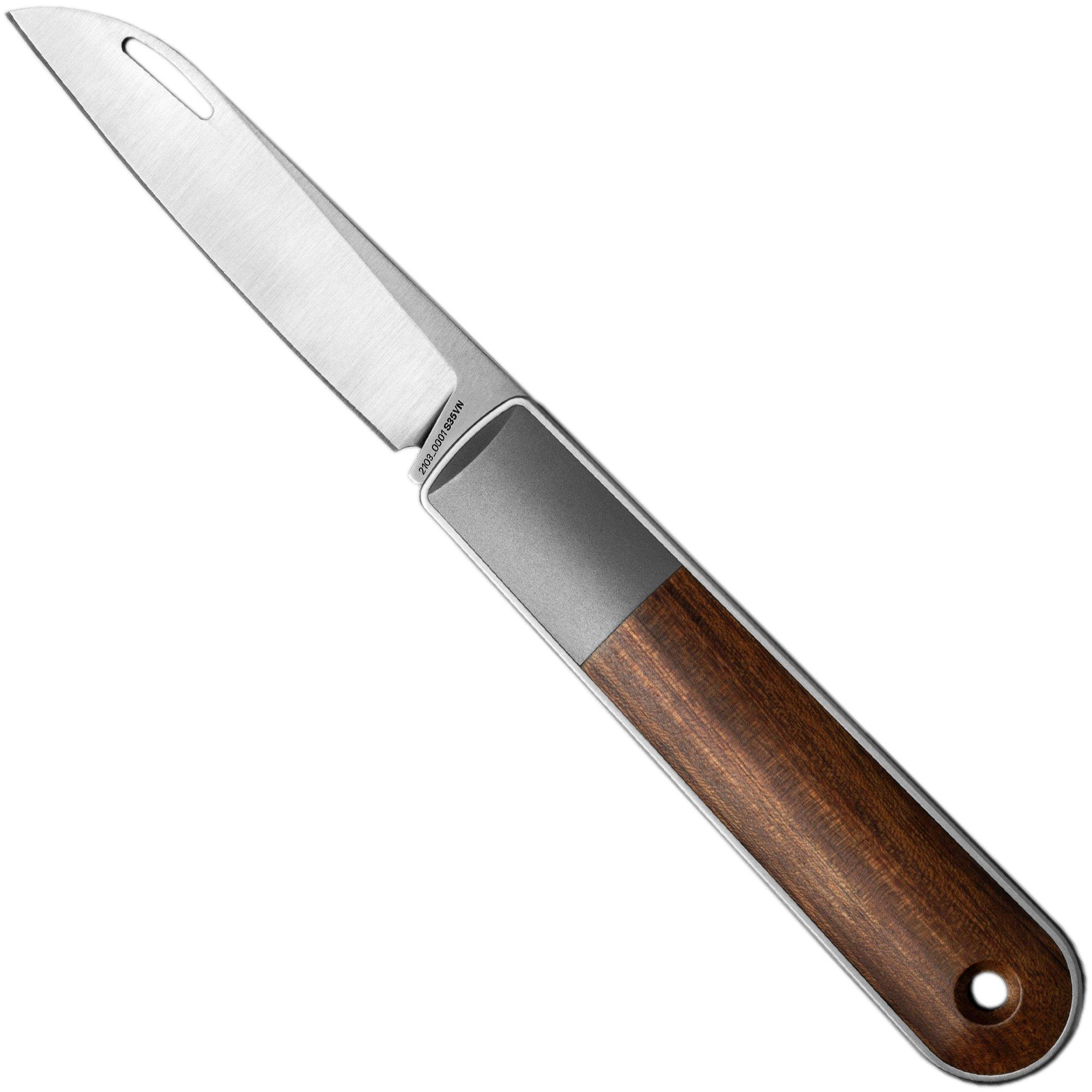 The James Brand The Wayland, Rosewood, Stainless KN115142-00 pocket knife