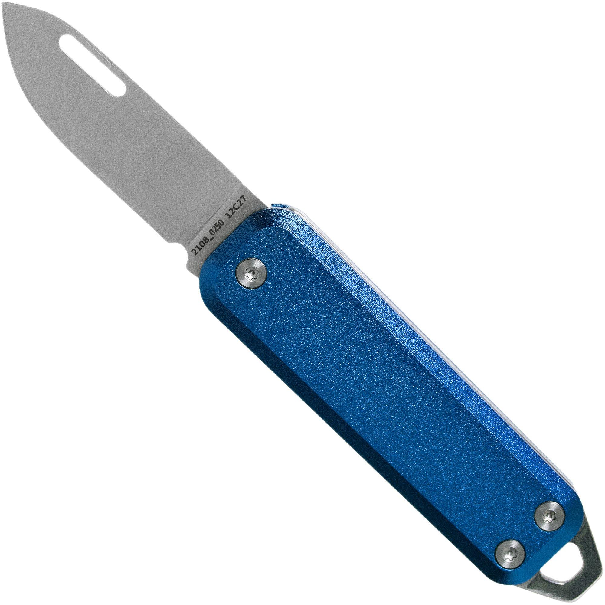 The James Brand Elko Satin + Cerulean Aluminum KN117102-00 Taschenmesser