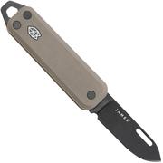 The James Brand The Elko Coyote Tan Black G10 Straight, canivete