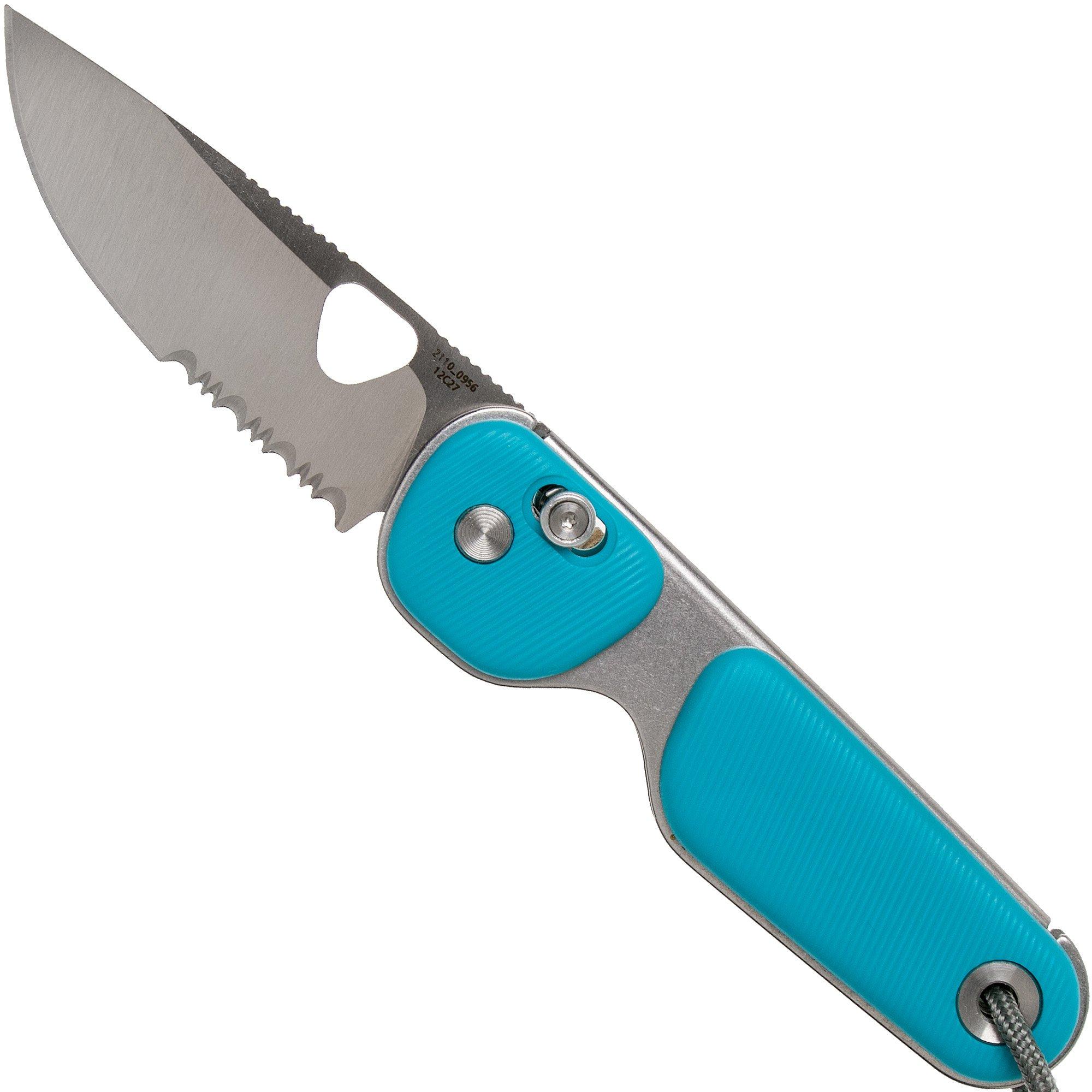 The James Brand The Redstone, Glacier + Satin, Serrated, Taschenmesser