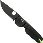 The James Brand The Redstone, Black + Black, Serrated, couteau de poche